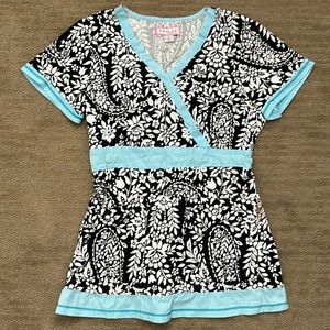 Koi Scrub Top